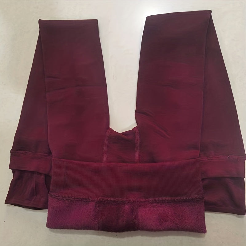 Schwarze Thermo-Cropped-Leggings mit Hohem Bund - Lina