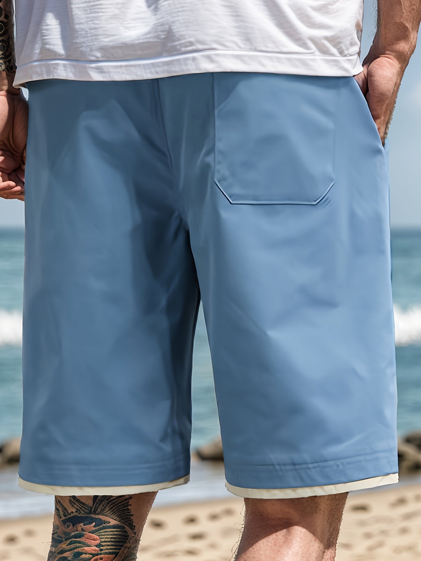 Schwarze Trend-Cargo-Shorts - Richmond