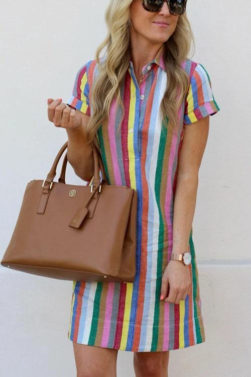 Bunte Regenbogenkleid - Luna