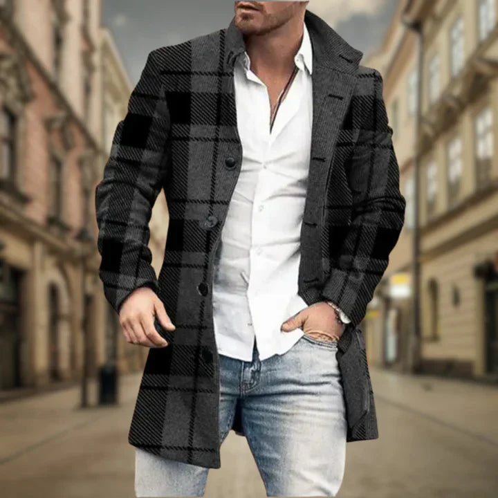 Eleganter Mantel Grau - Victor