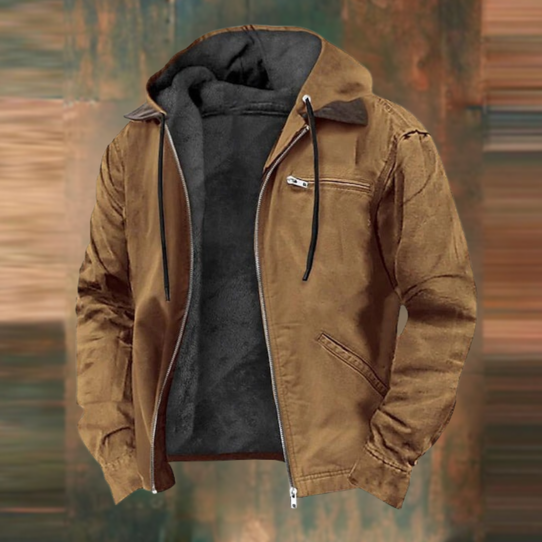 Braune Jacke mit Kapuze - Elias