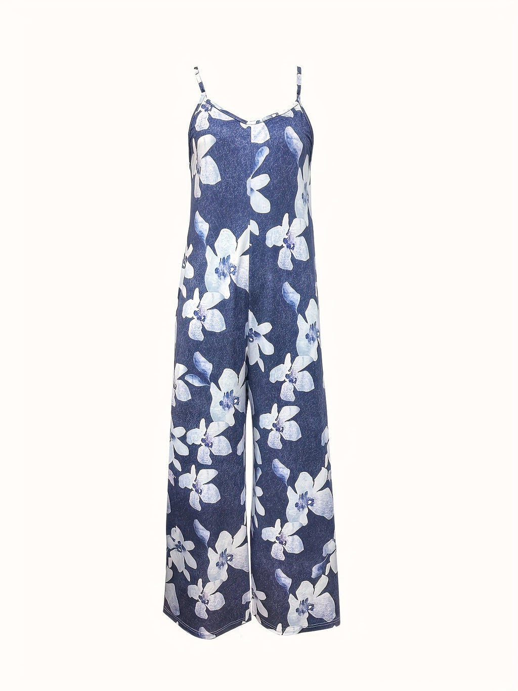 Khaki Allover-Print Jumpsuit - Lara