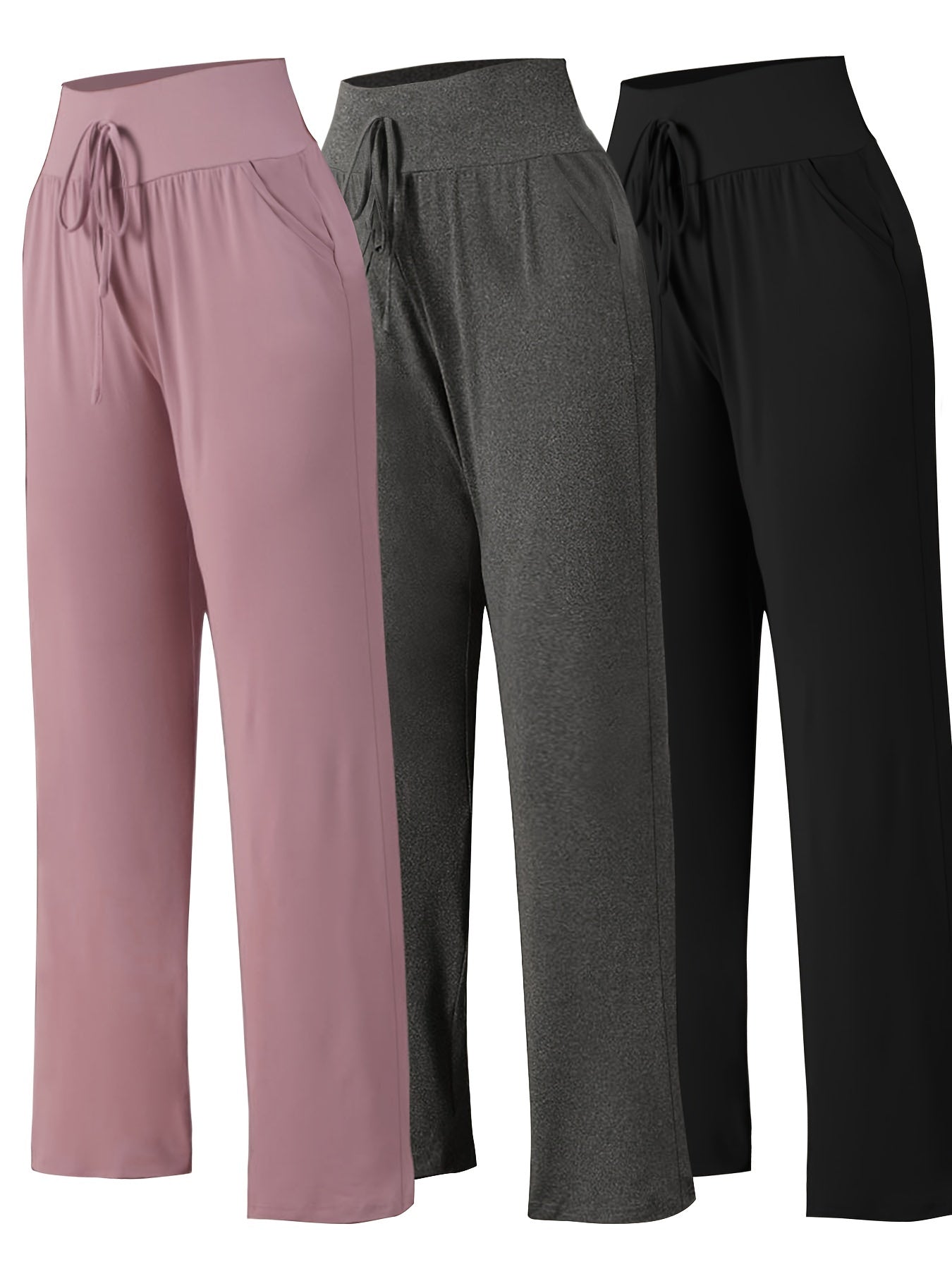 Schwarze Plus Size Gerade Hose - Emma