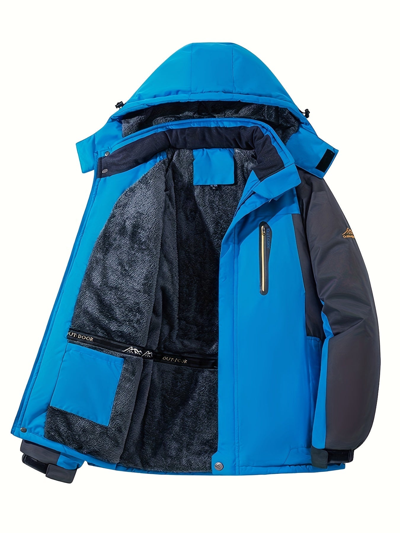 Schwarze Fleece-Winterjacke – Max