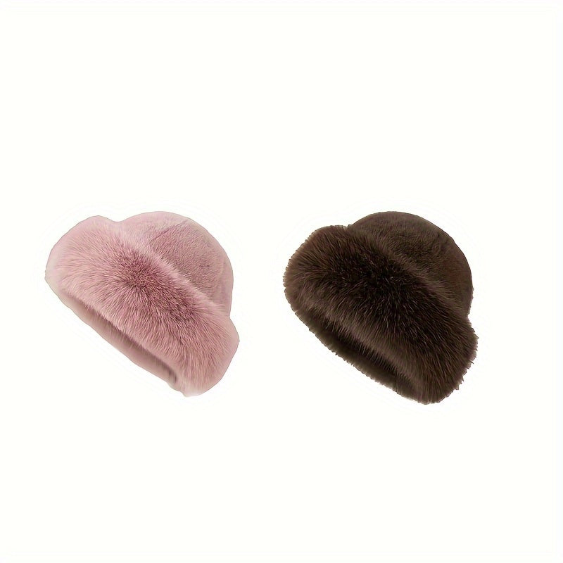 Elegante Kunstfellmütze mit Ohrenschutz - Wintertraum