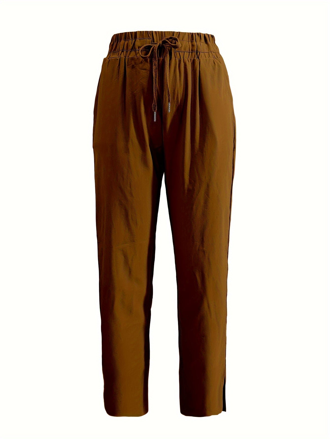 Aprikosenfarbene Slim Fit Hose - Nora