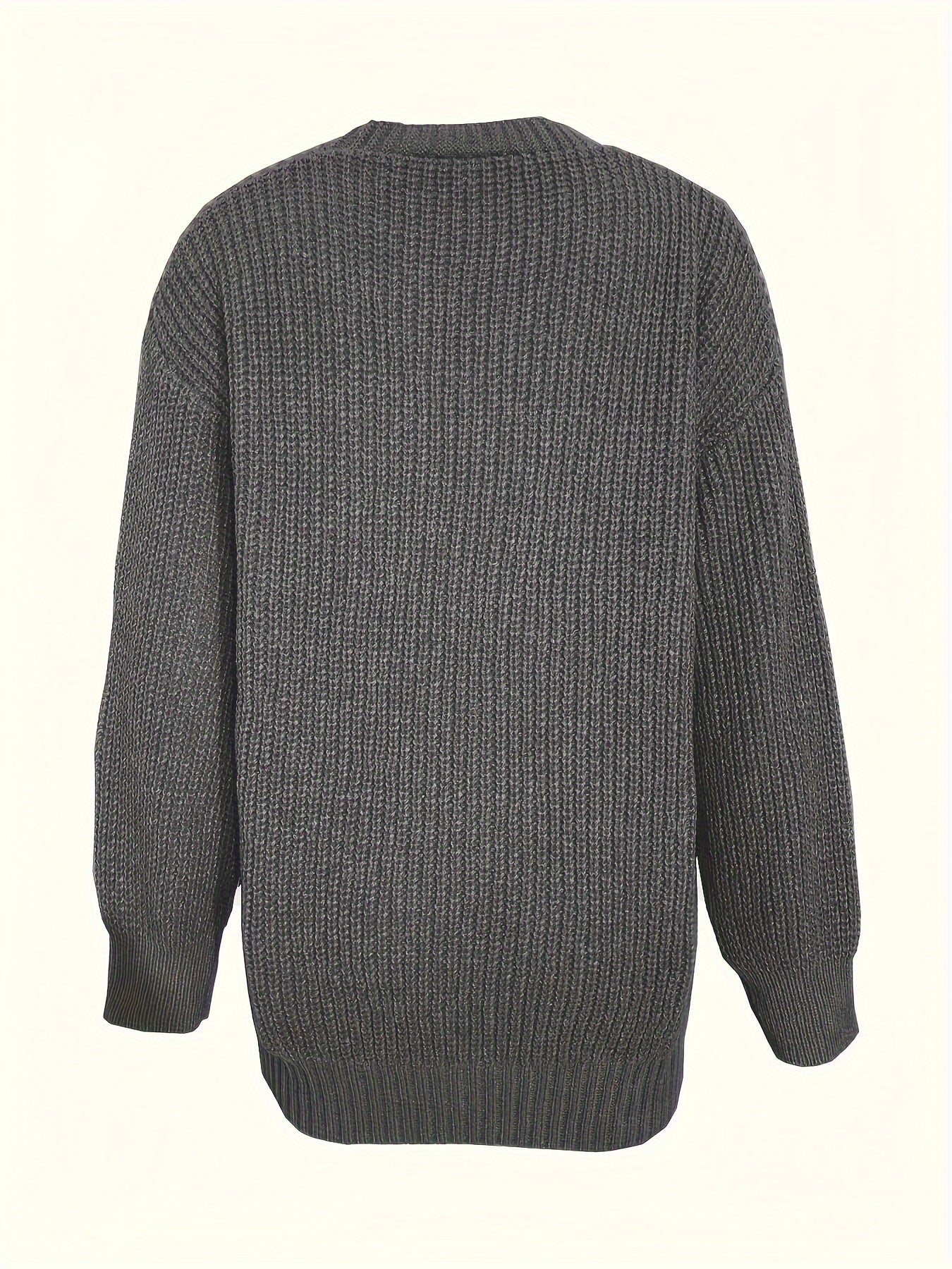 Kaffeefarbene Strickjacke mit Knöpfen - Lise
