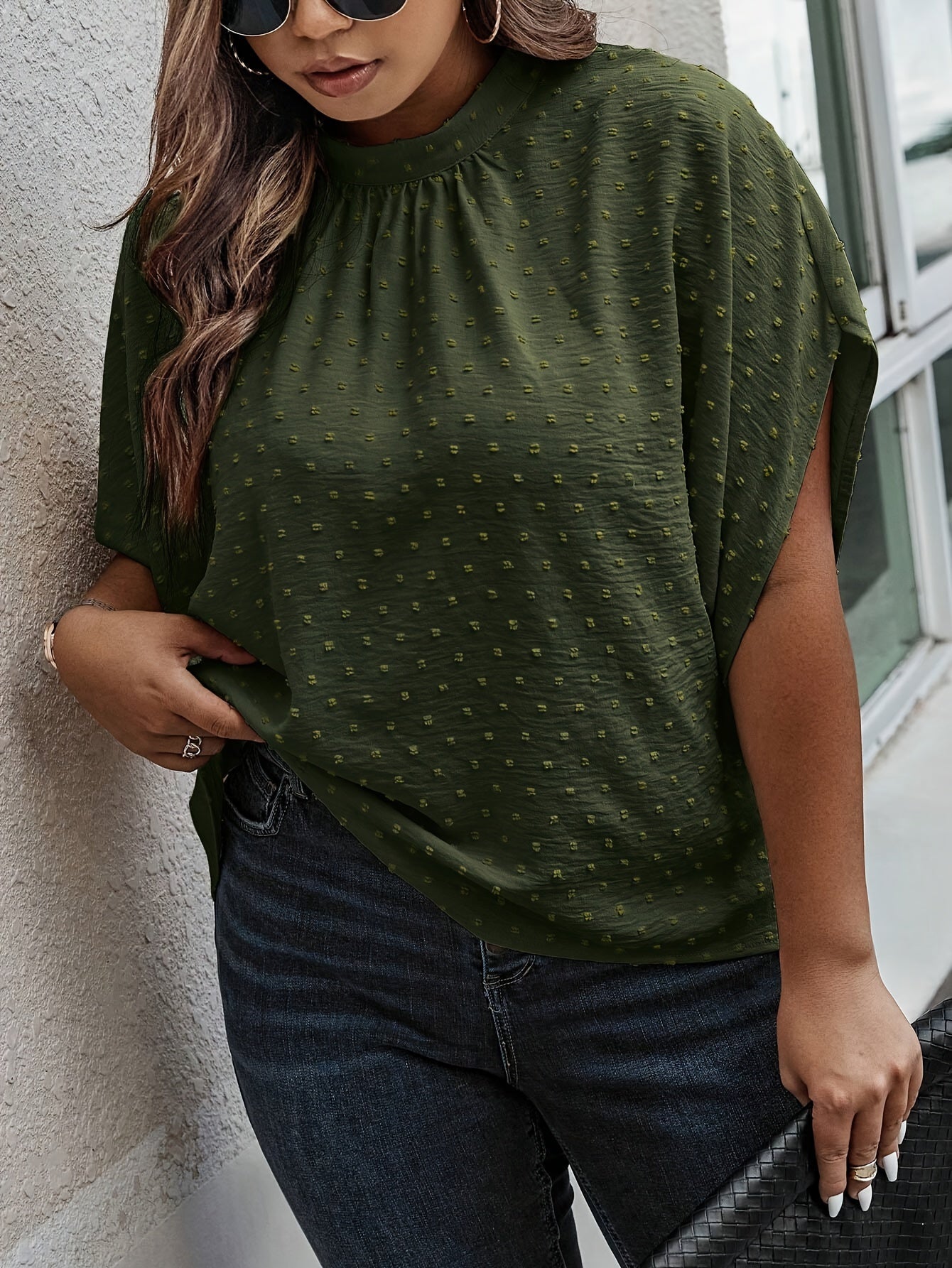 Schwarze Punkte Bluse - Lena