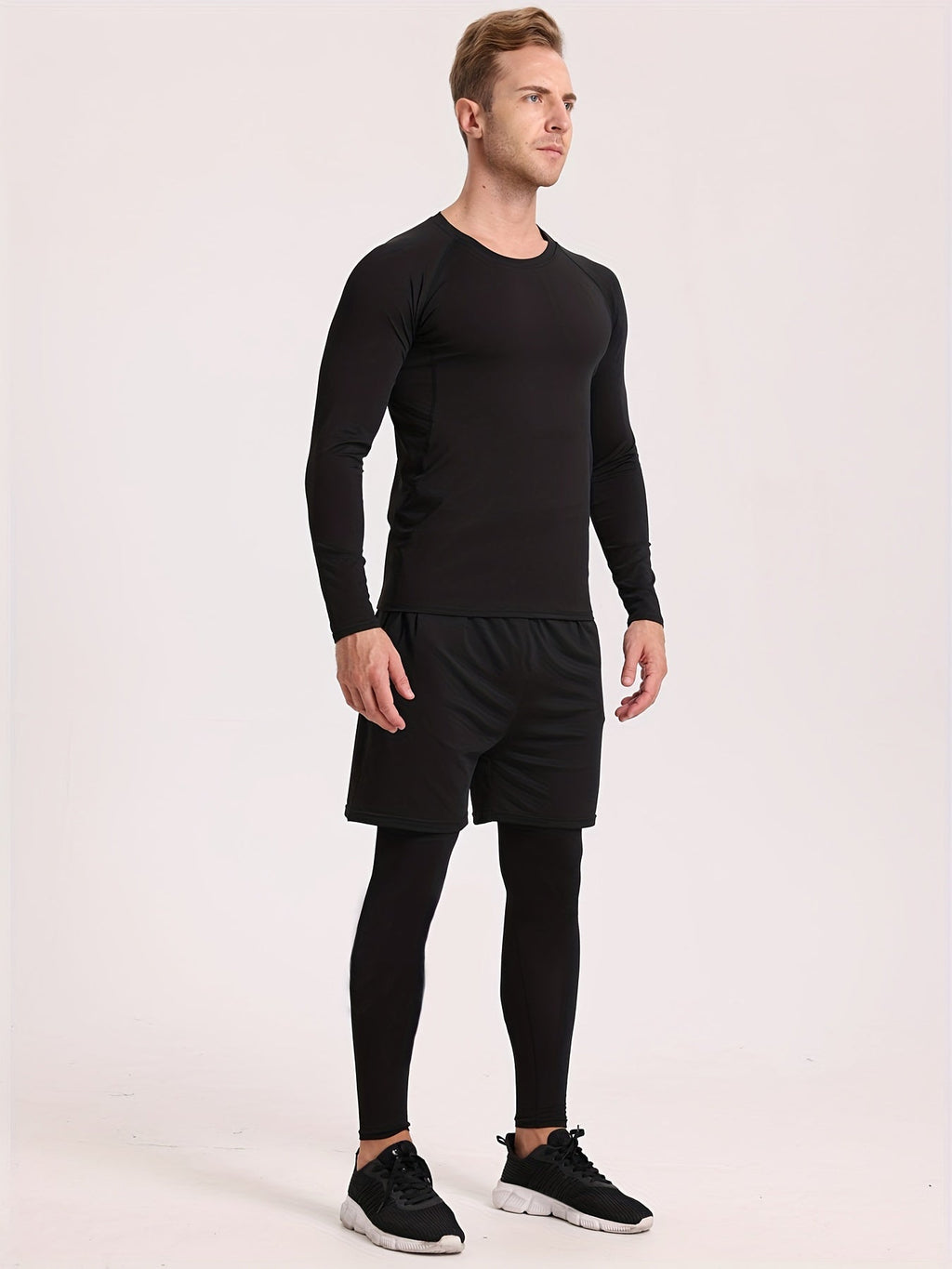 Schwarzes Ultra-Warmes Thermo-Unterwäsche-Set - Lars