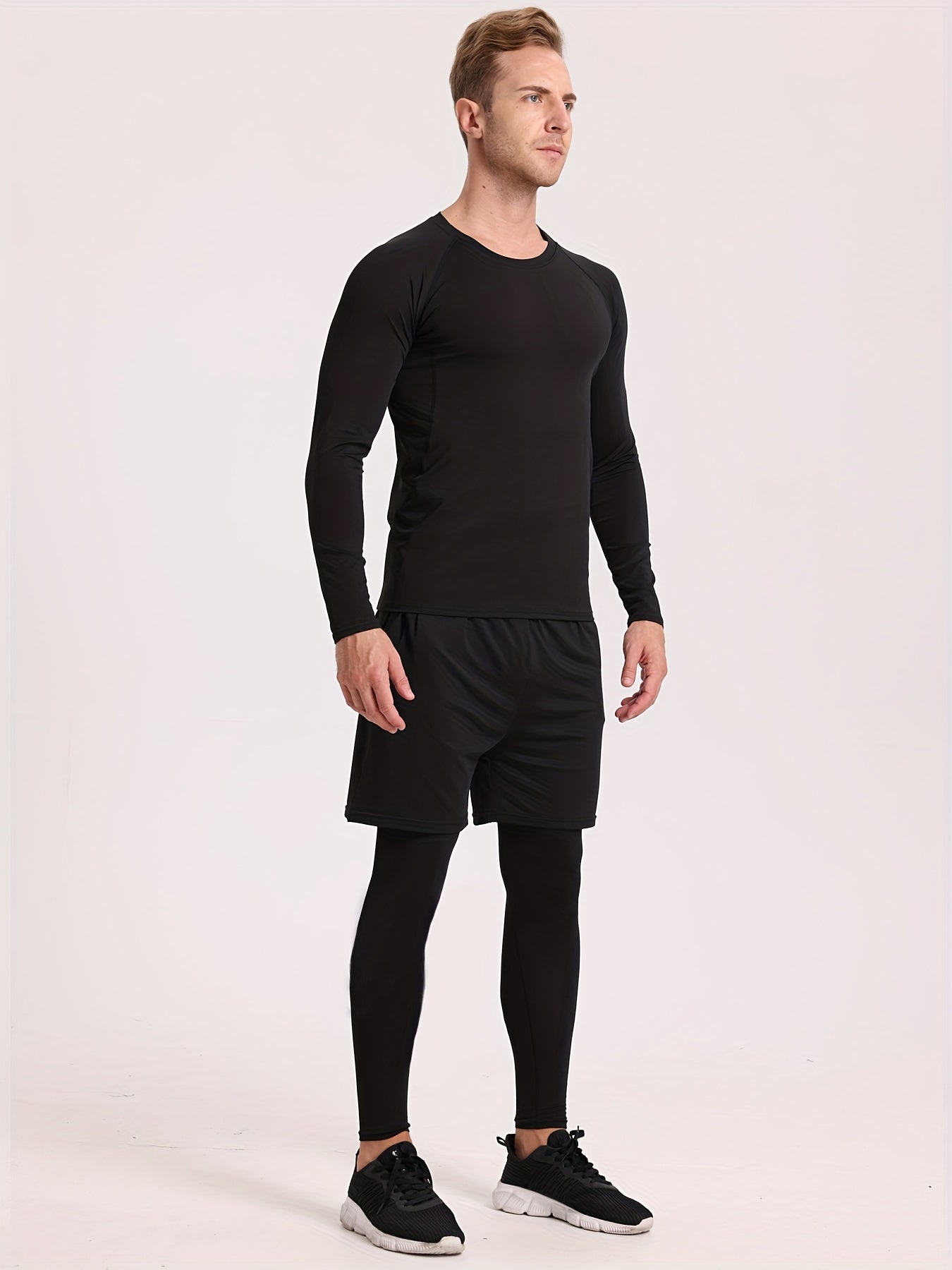 Schwarzes Ultra-Warmes Thermo-Unterwäsche-Set - Lars