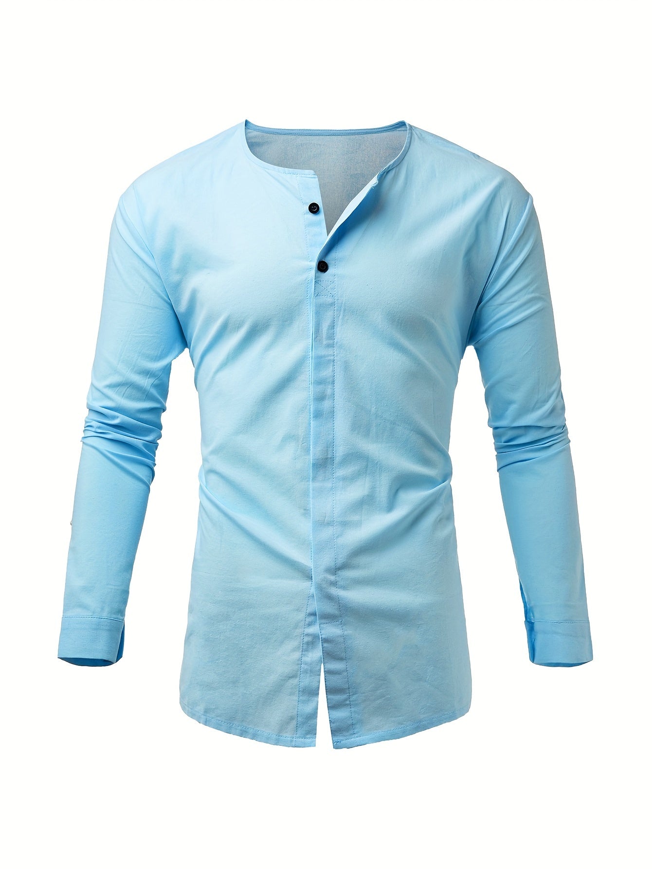 Weißes Langarm-Crewneck-Shirt - Ben