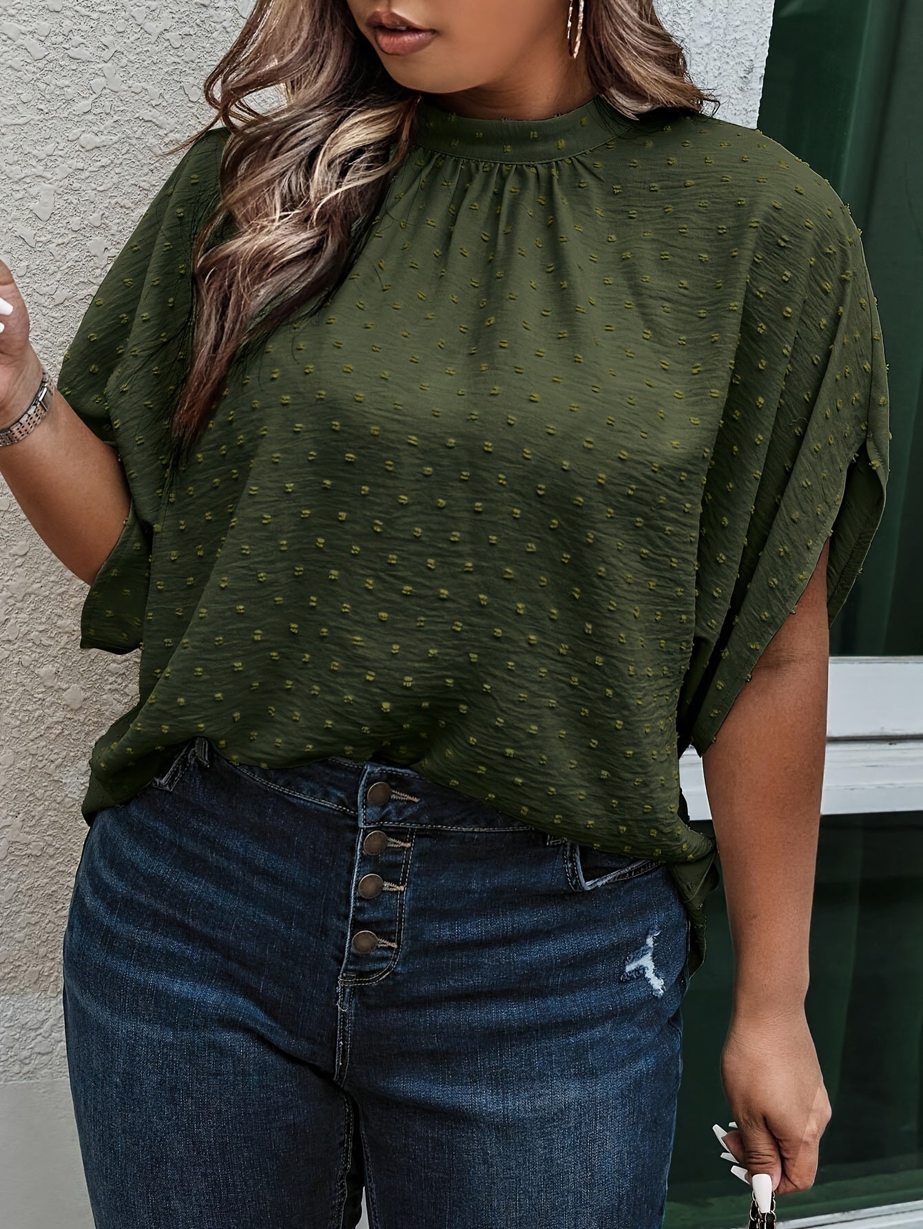 Schwarze Punkte Bluse - Lena