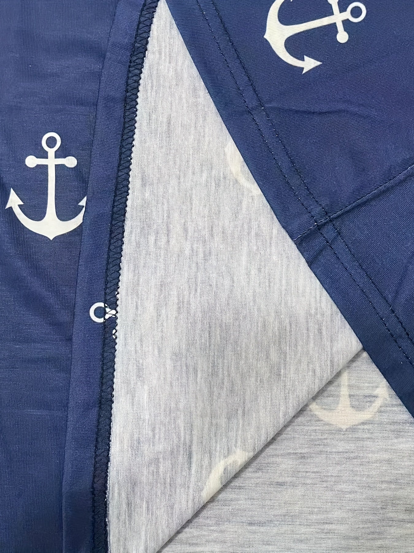 Blaues Anker-Print-Kleid - Maren