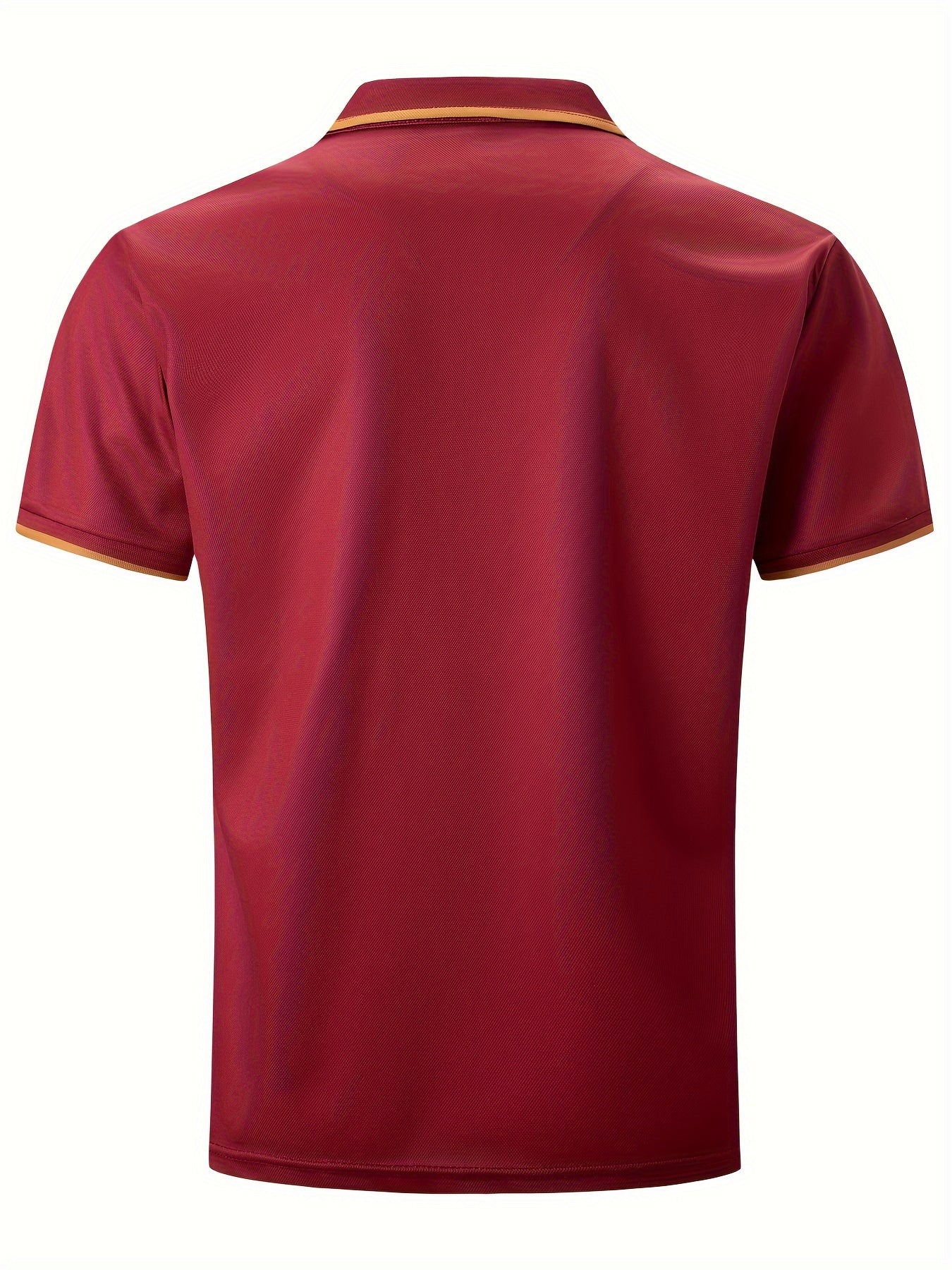 Bordeauxrotes Streifenmuster-Henley-Shirt - Jonas
