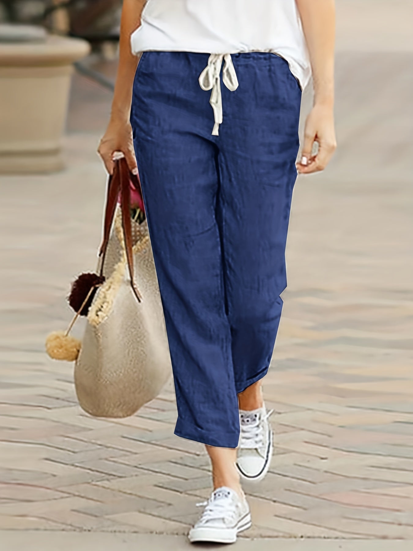 Khakifarbene Plus Size Haremshose - Mia