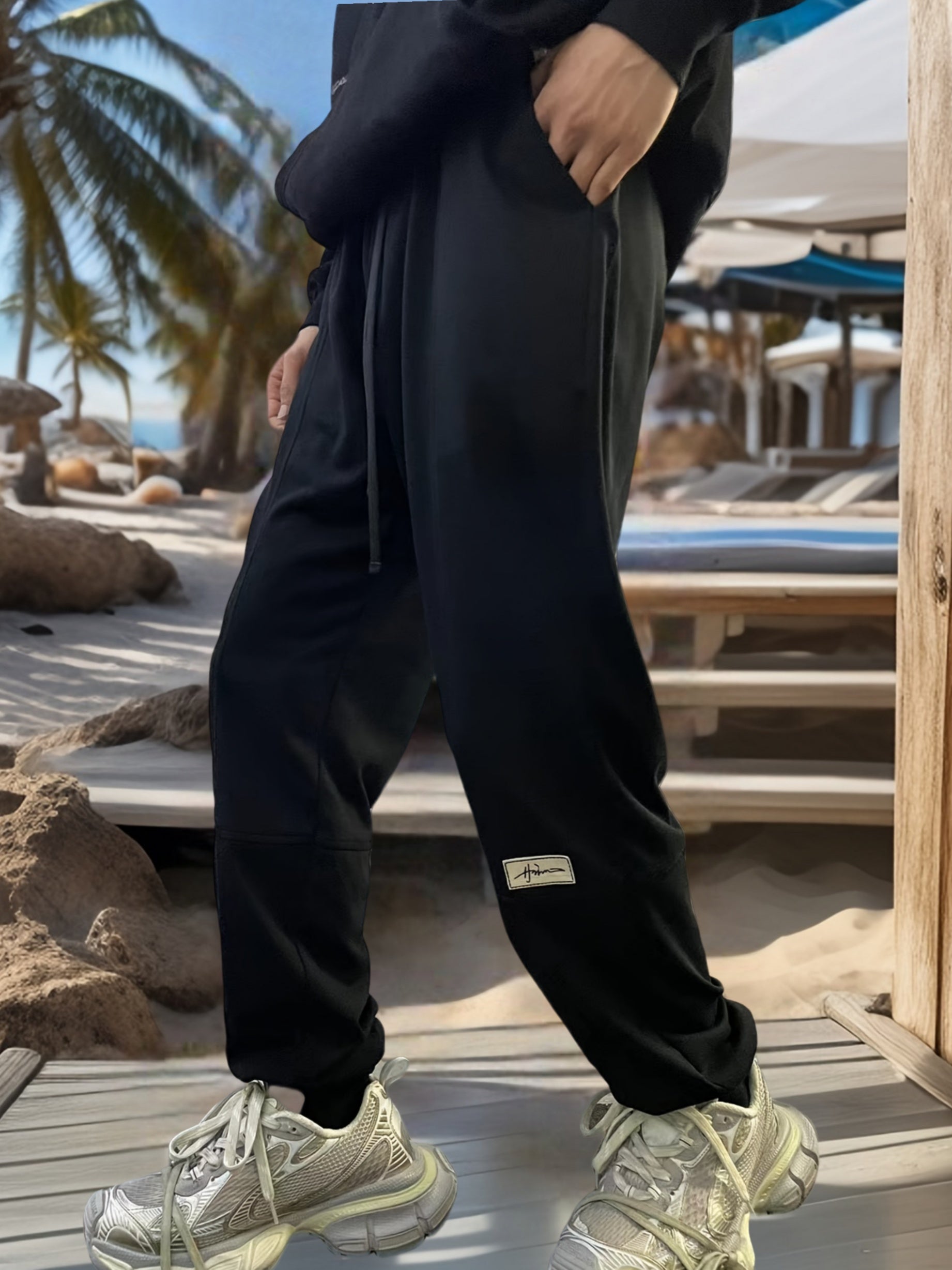 Braune Sport-Jogginghose - Leo