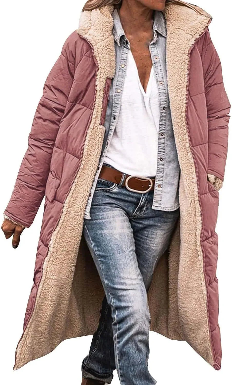 Wendbare Fleecejacke Blau - Nova