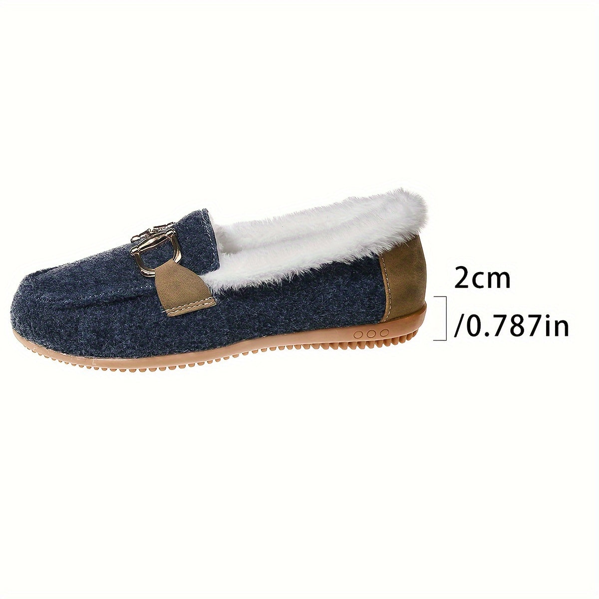 Schwarze Winter Slip-On Sneakers - Mila