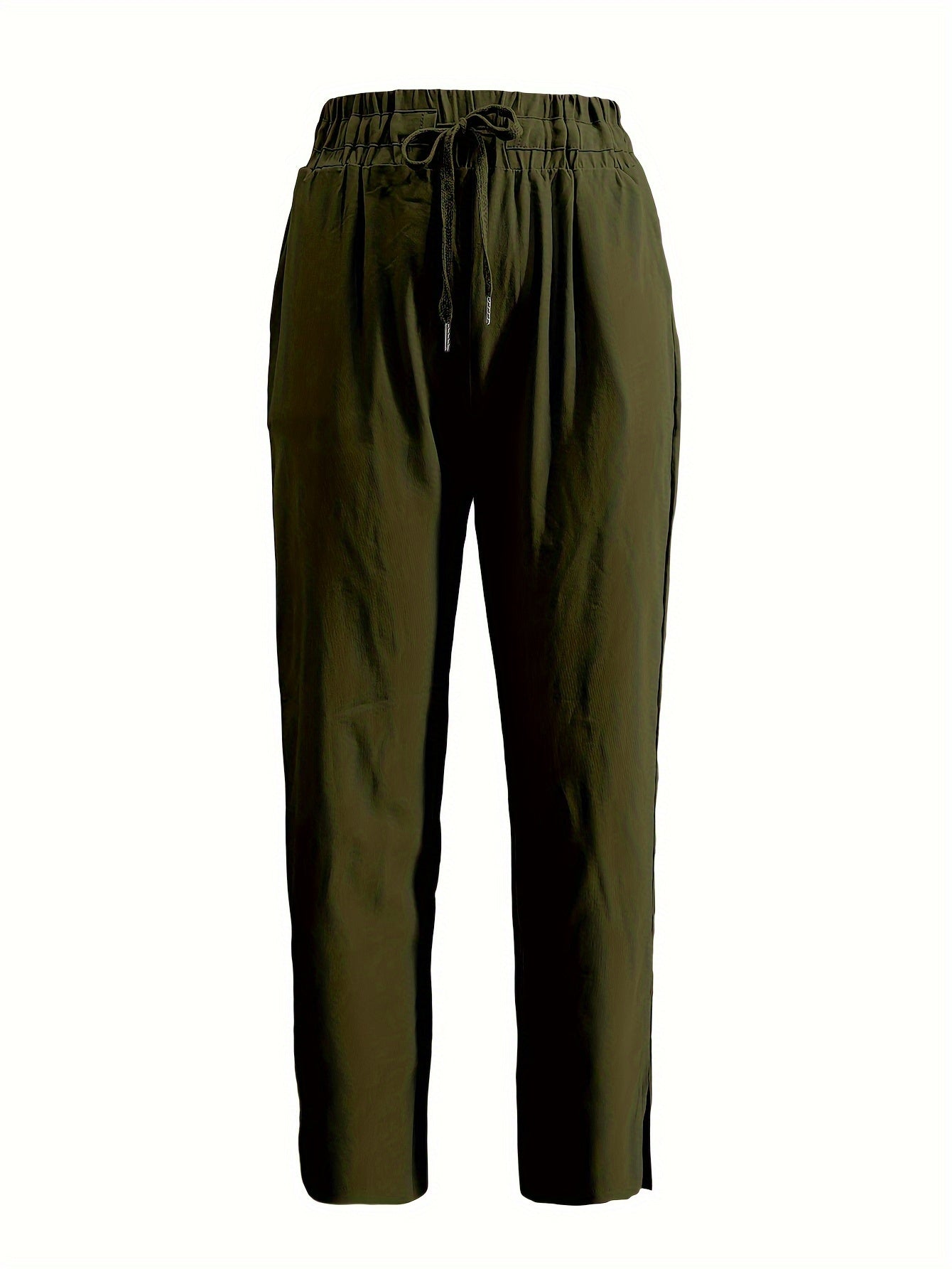 Aprikosenfarbene Slim Fit Hose - Nora