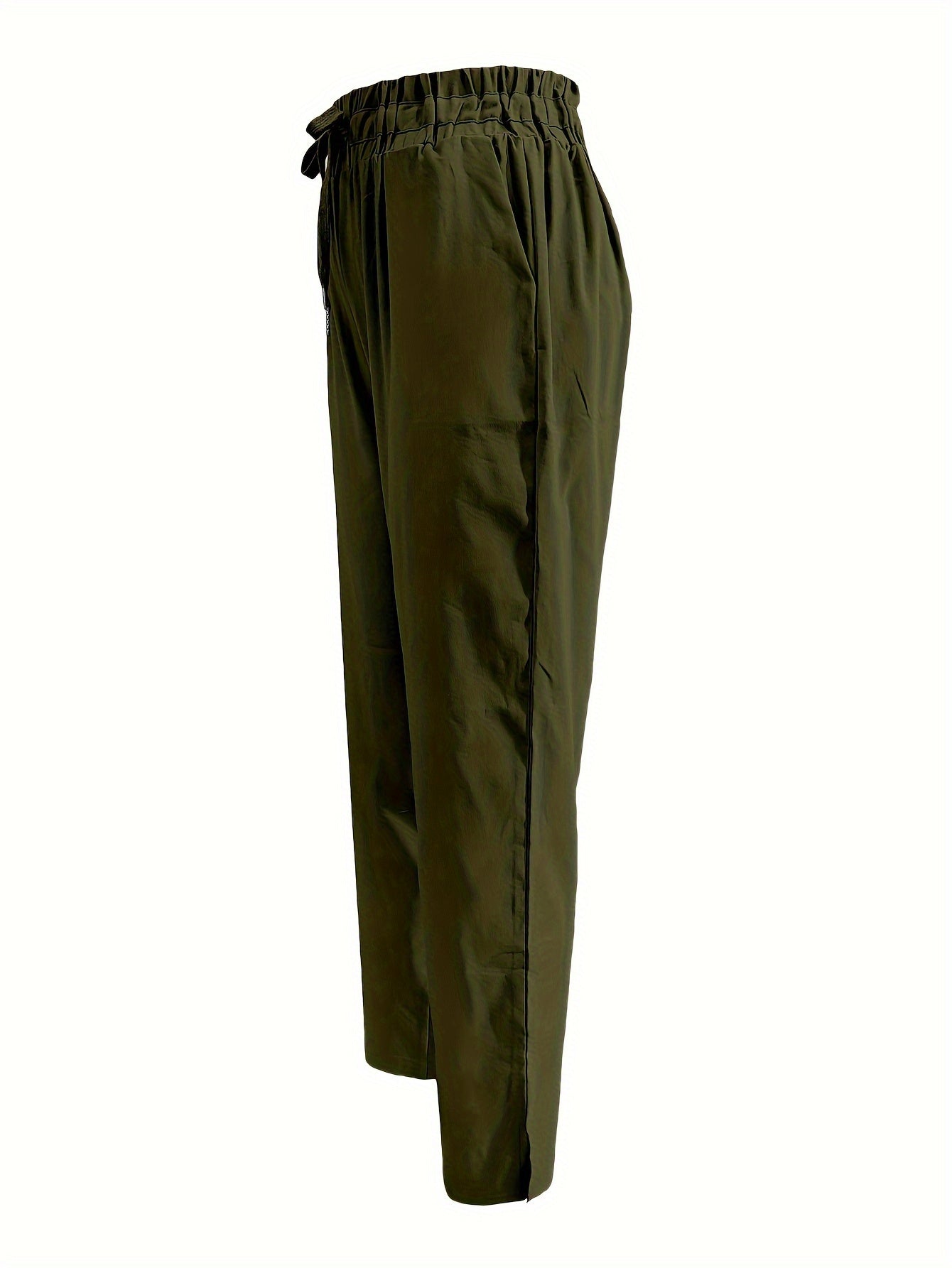 Aprikosenfarbene Slim Fit Hose - Nora