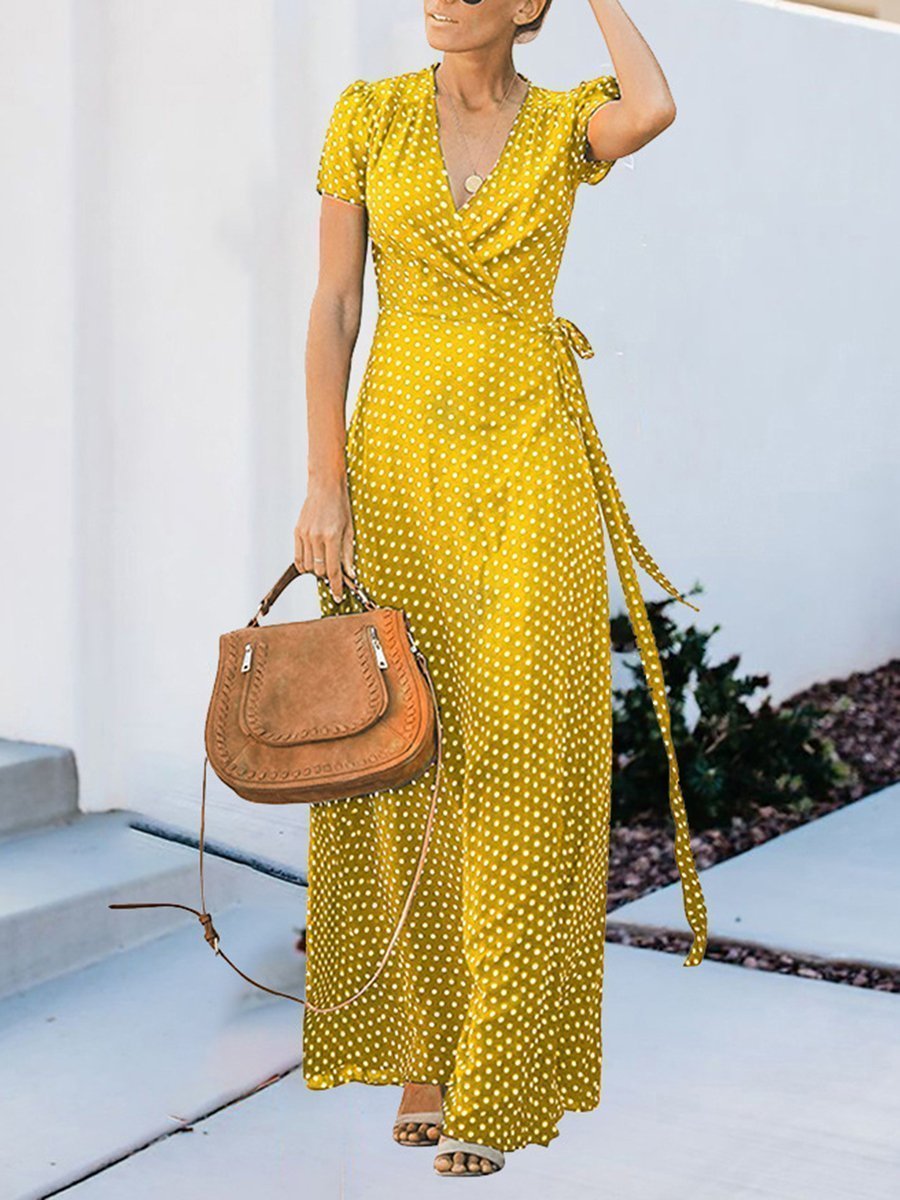 Rotes Tupfenkleid - Clara