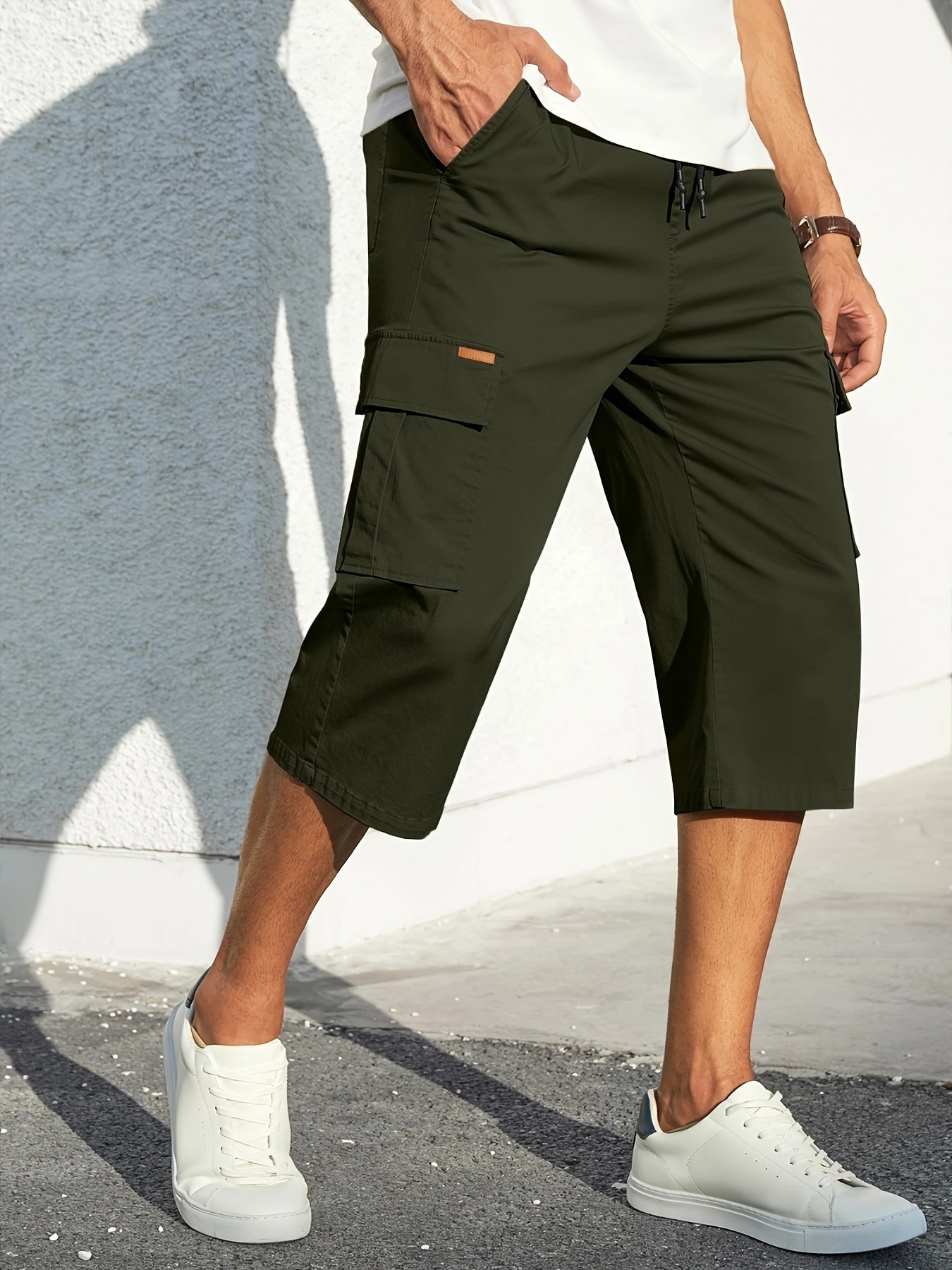 Schwarze Cargo-Bermudashorts - Clemente