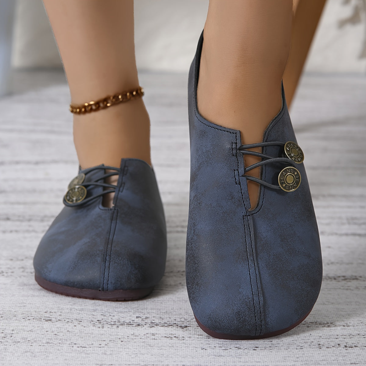 Blaue Slipper - Fleur