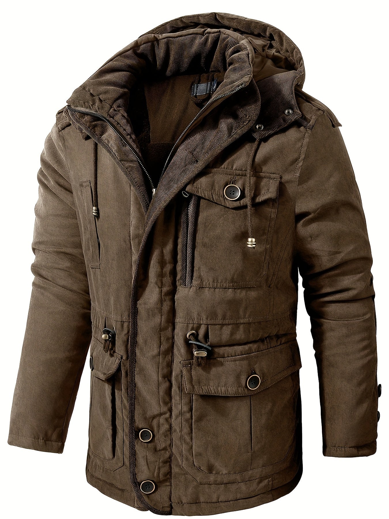Schwarze Cargo-Winterjacke – Paul