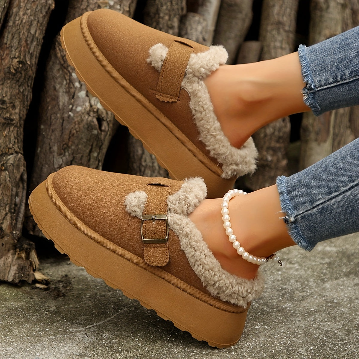 Dunkelbraune Winter Sneakers - Noor