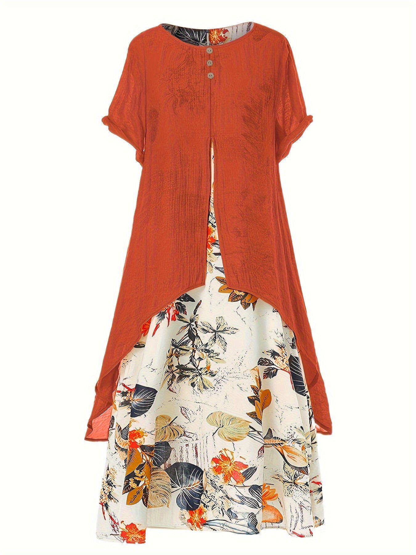 Gelbes Florales Maxikleid - Hannah