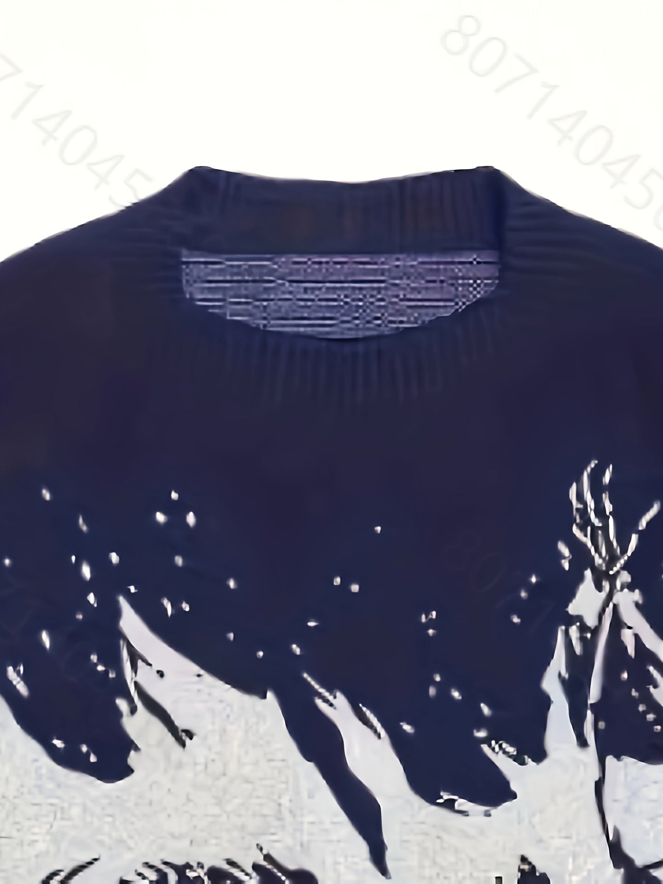Schwarzer Strickpullover mit Totenkopf-Print - Finn