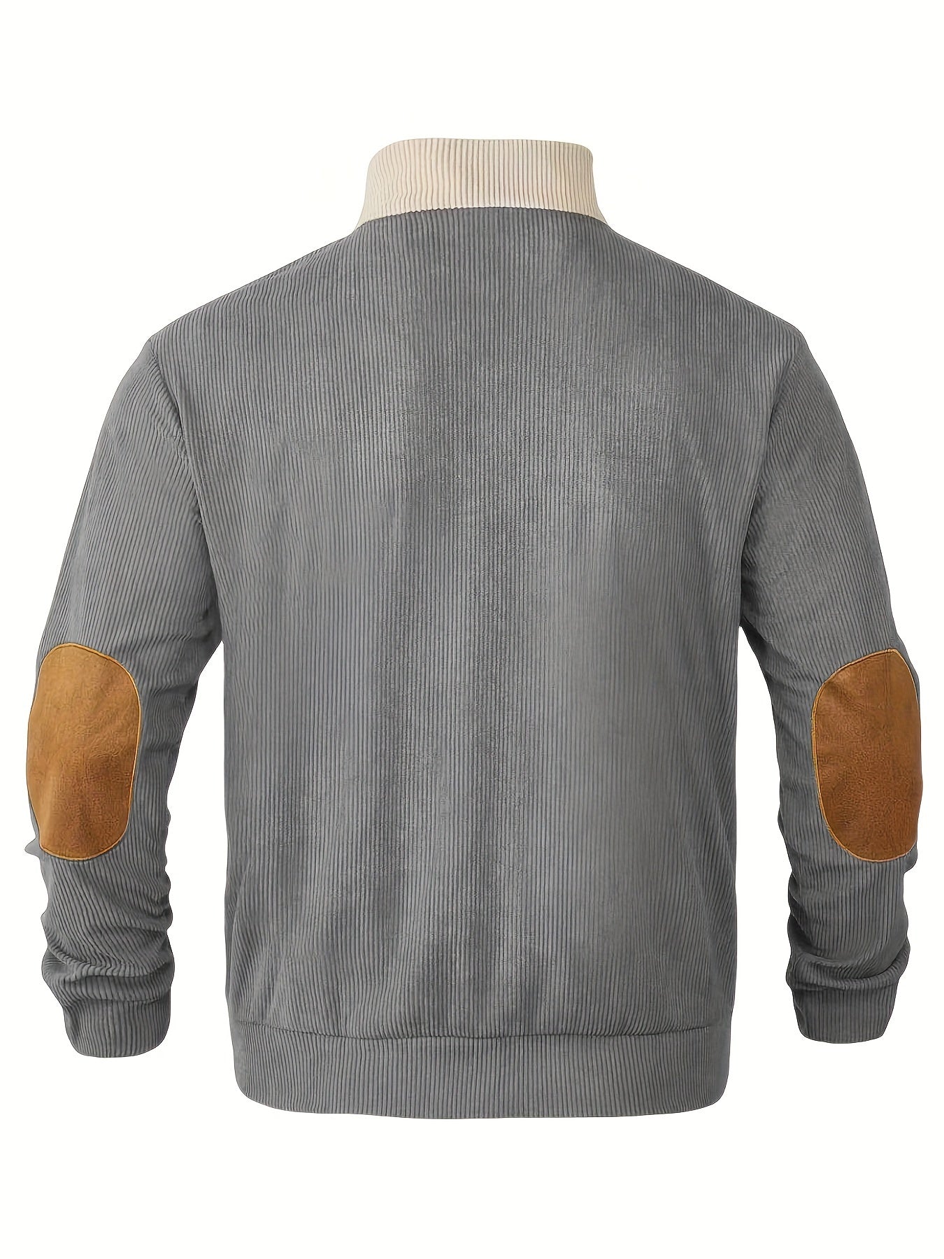 Schwarz-Weißer Retro Pullover mit Stehkragen – Leo