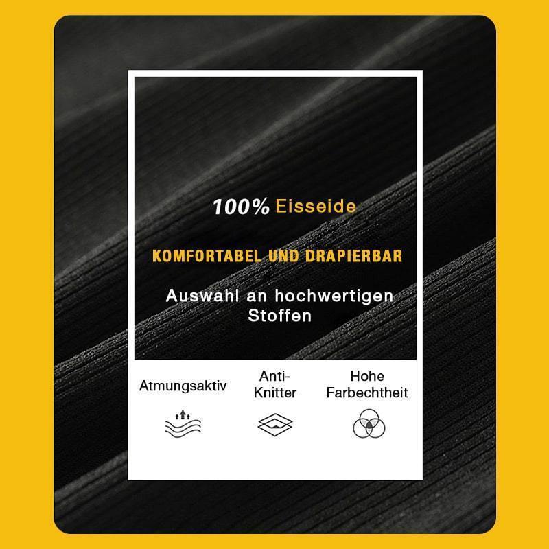 Schwarze Eisseide Weithosen - Mia