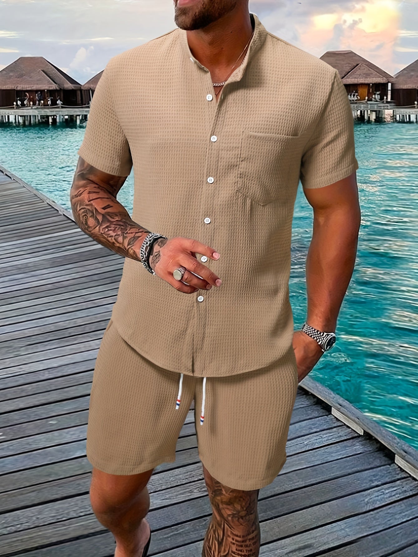 Weißes Strickset - Sven