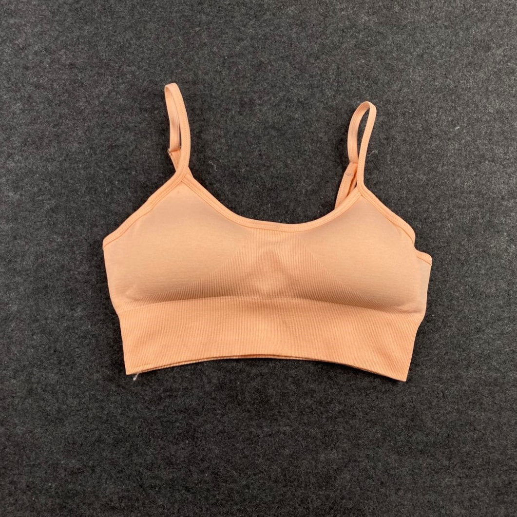 Ava - Orangefarbenes Nahtloses Yoga-Set