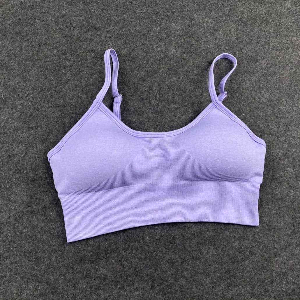 Ava - Orangefarbenes Nahtloses Yoga-Set