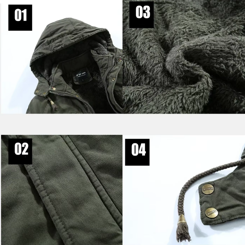 Herren Kapuzenjacke Grün - Elias