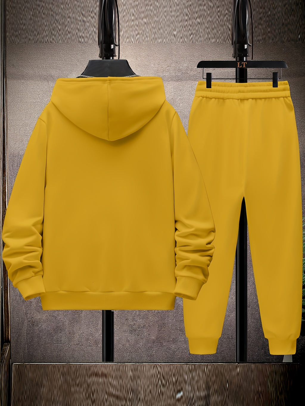 Schwarz Gestreiftes Hoodie & Jogginghose Set - Tom