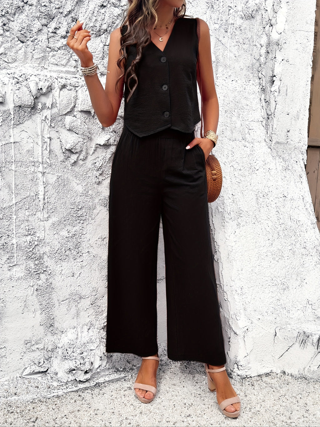 Schwarzes Sommer-Set - Lara