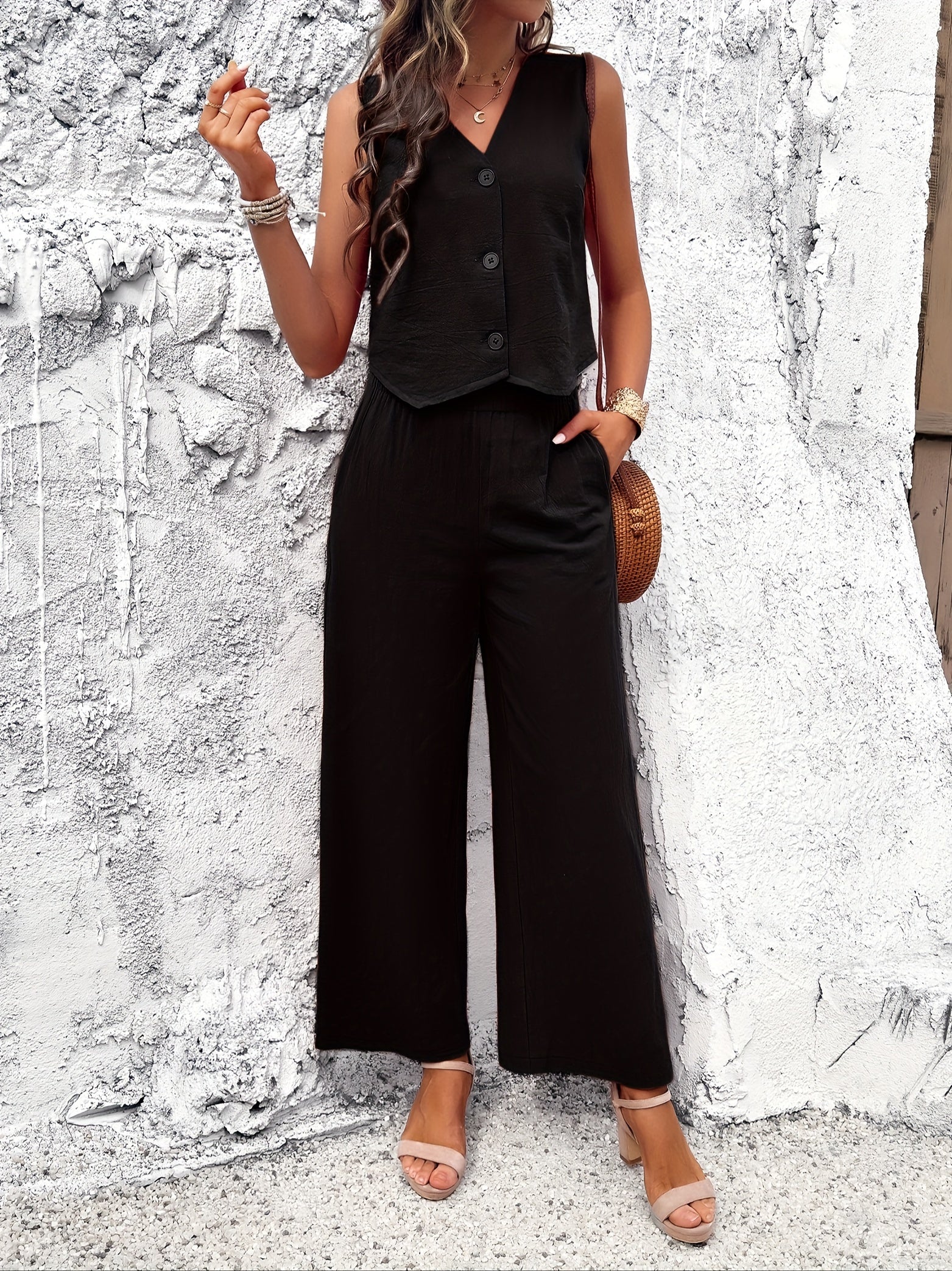 Schwarzes Sommer-Set - Lara