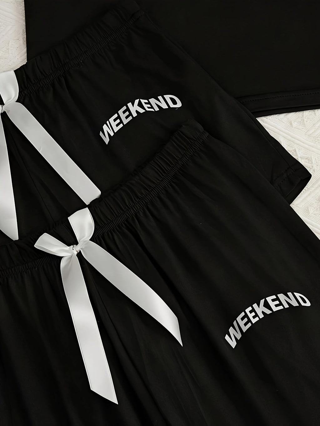 Dunkelgraues 3-Teiliges Pyjama-Set - Weekend Vibes