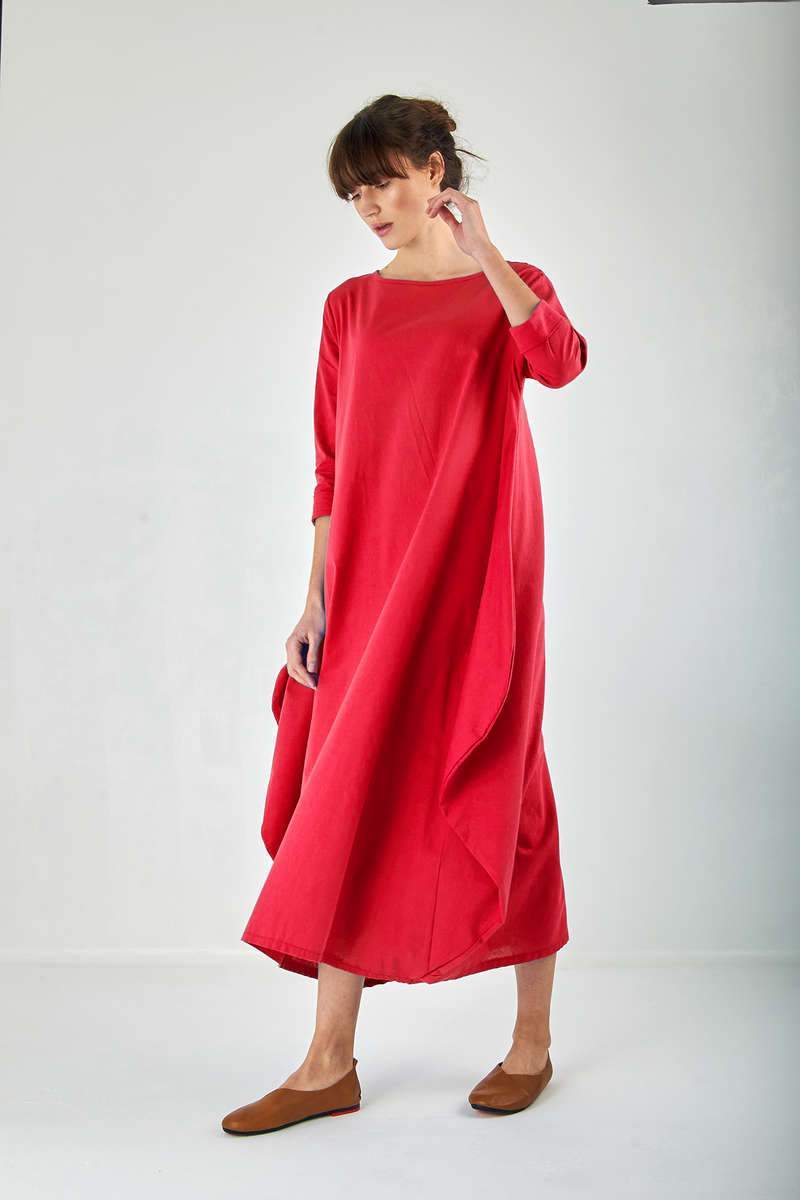 Lila - Königsblaues Boho Maxikleid