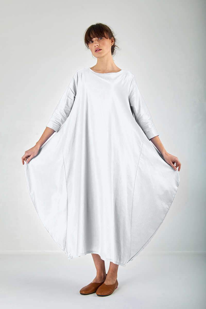 Lila - Königsblaues Boho Maxikleid