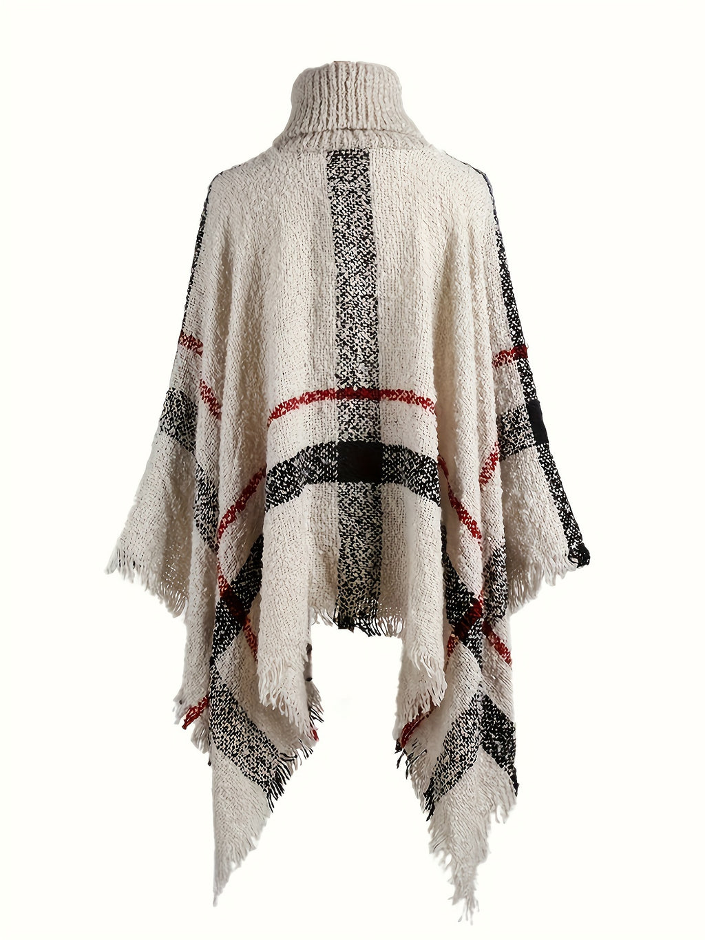 Karierter Grobstrick Pullover in Übergröße - Lena