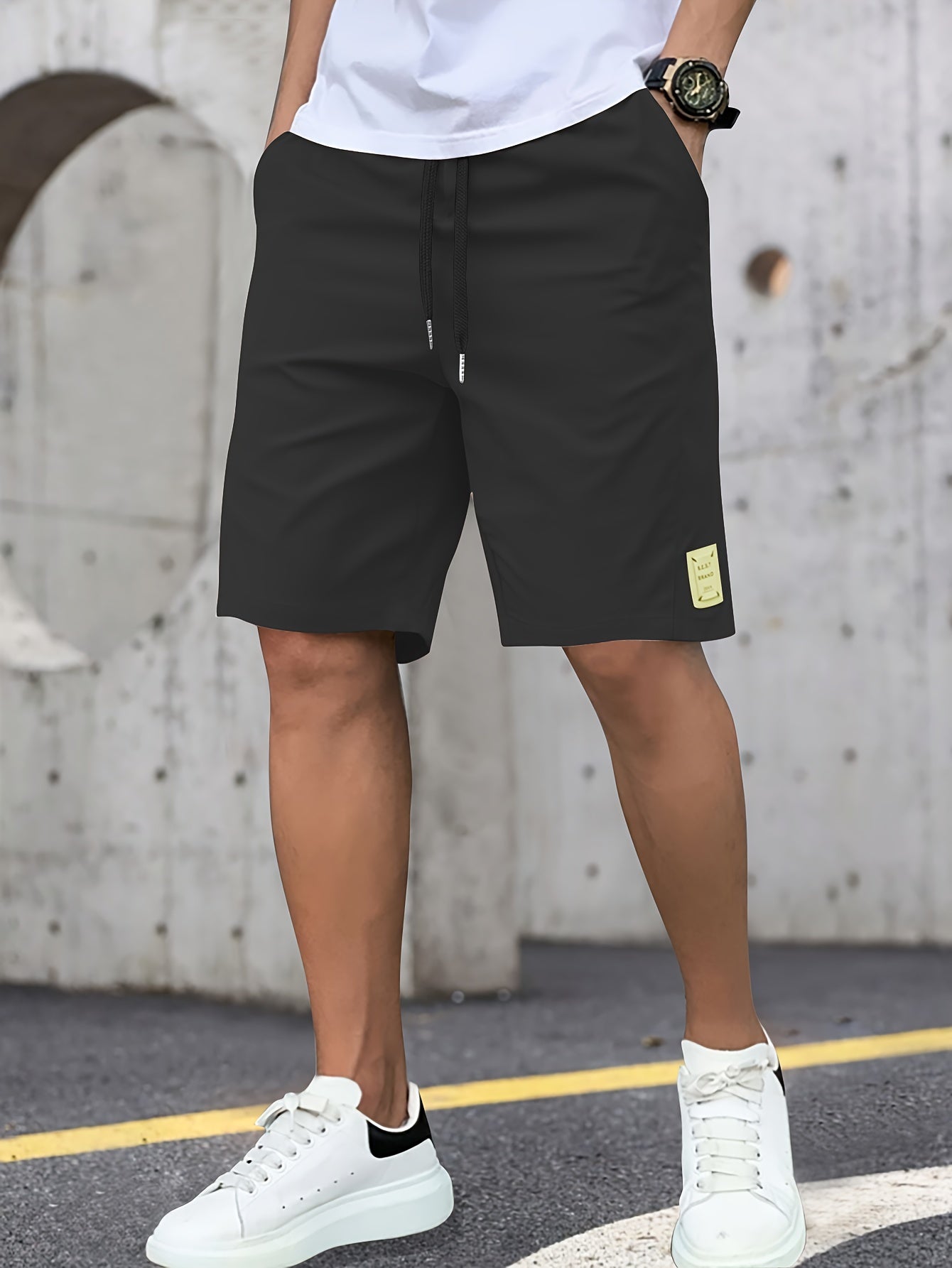 Schwarze Aktiv-Shorts - Kervin