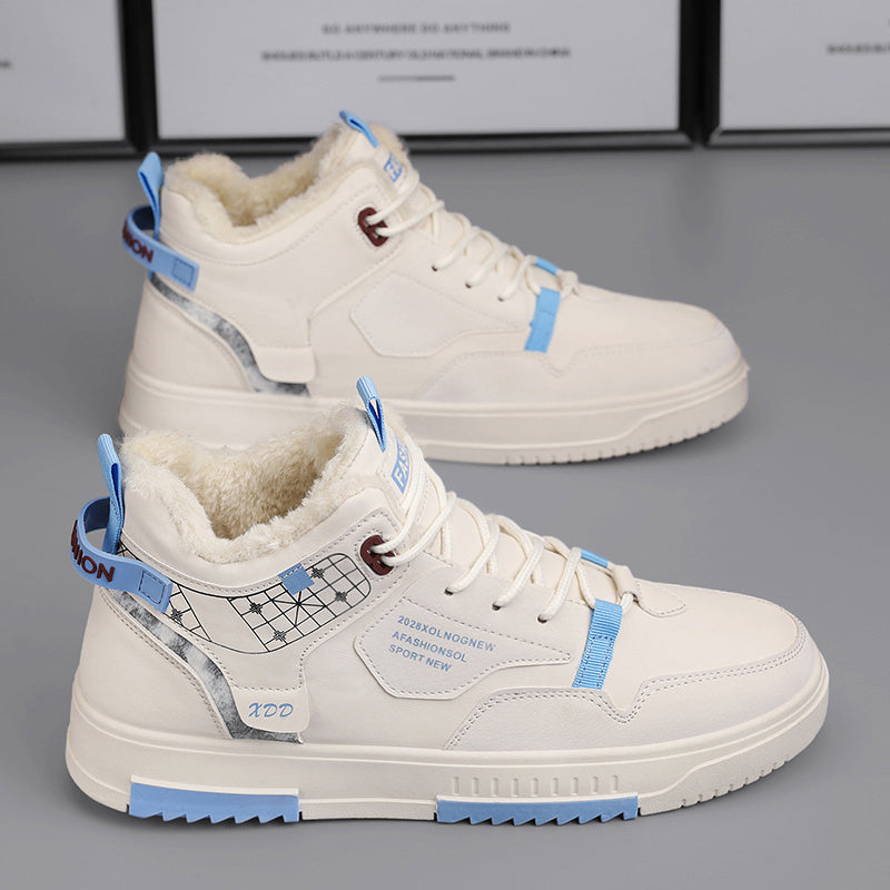 Beige Warme Hohe Sneakers - Max