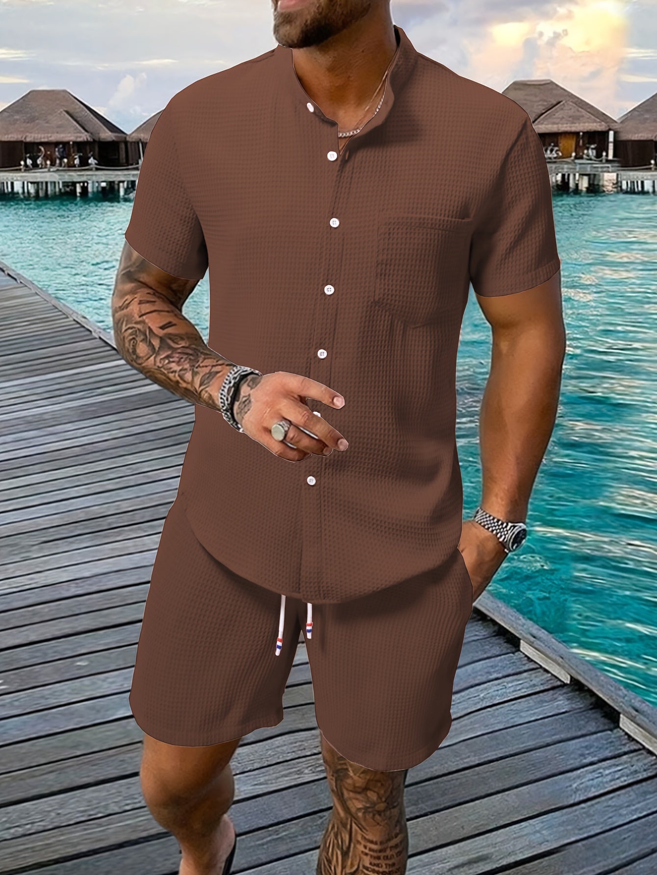 Weißes Strickset - Sven