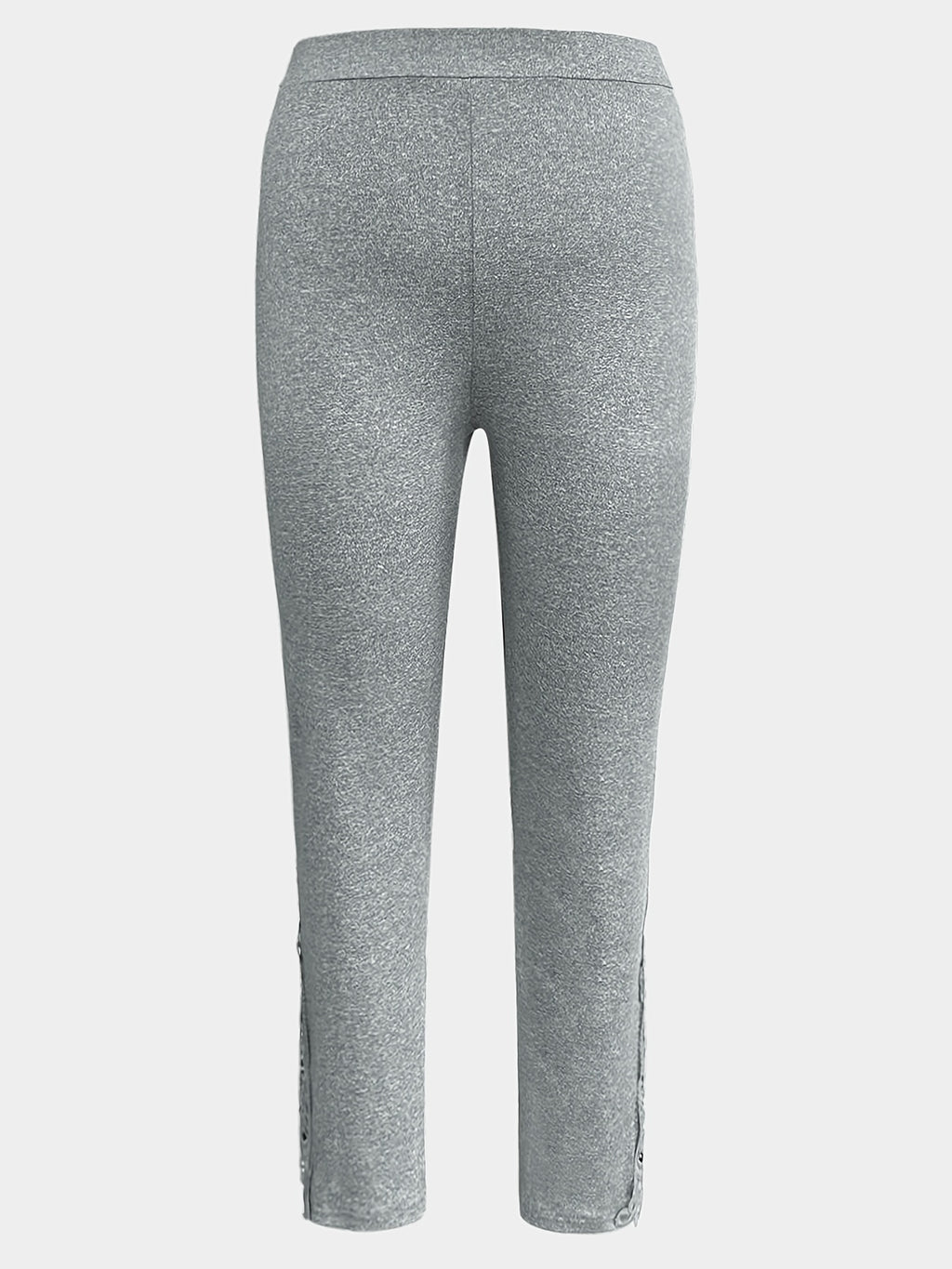 Marineblaue Plus Size Leggings mit Kontrastspitze - Lea