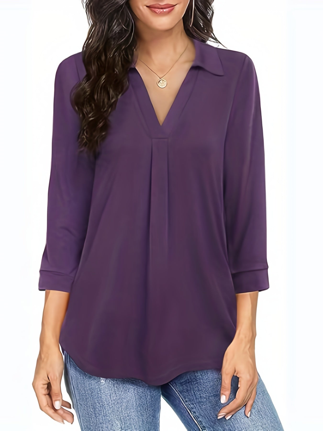 Rote Tunika Bluse - Sophie