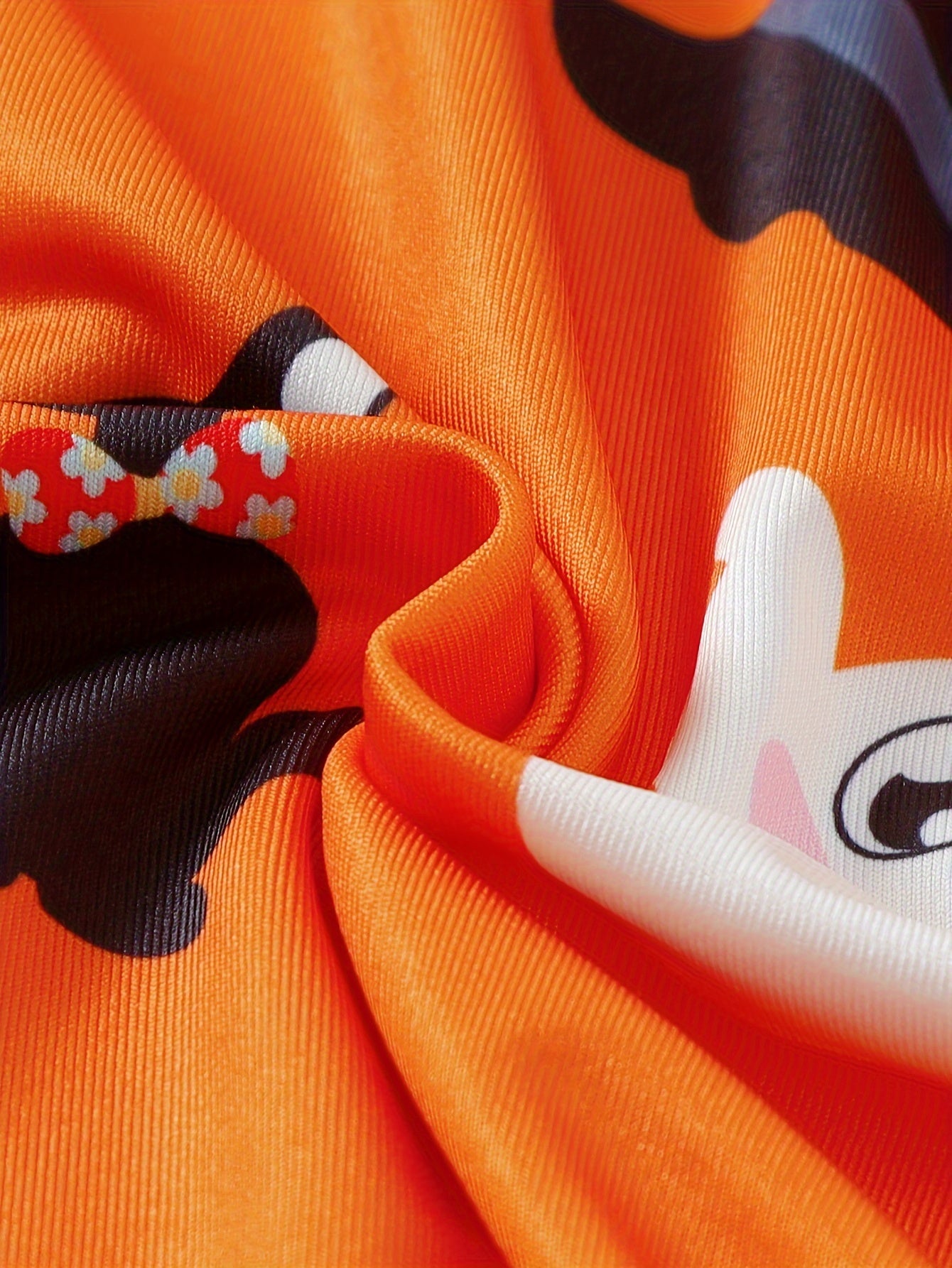 Halloween Rüschenkleid in Rot-Orange - Lilly